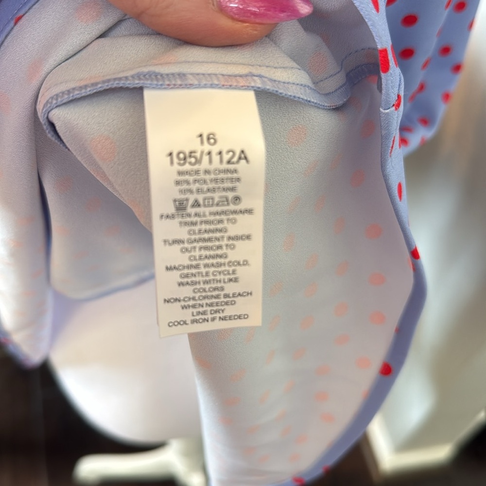 Kate Spade Spring Time Dot Ruched Top - Picture 14 of 14